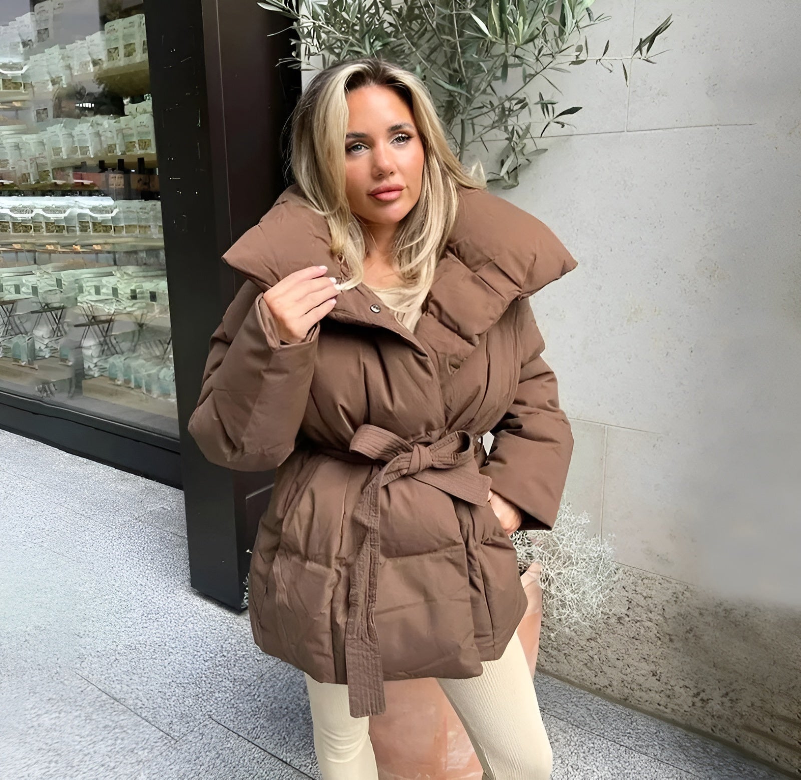 Maddie | Belted Puffer Coat