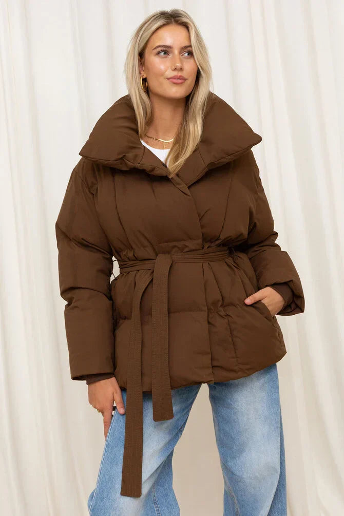 Maddie | Belted Puffer Coat